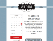 Tablet Screenshot of knifeandtine.com